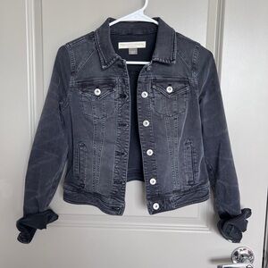 Pilcro and the Letterpress Charcoal Jacket